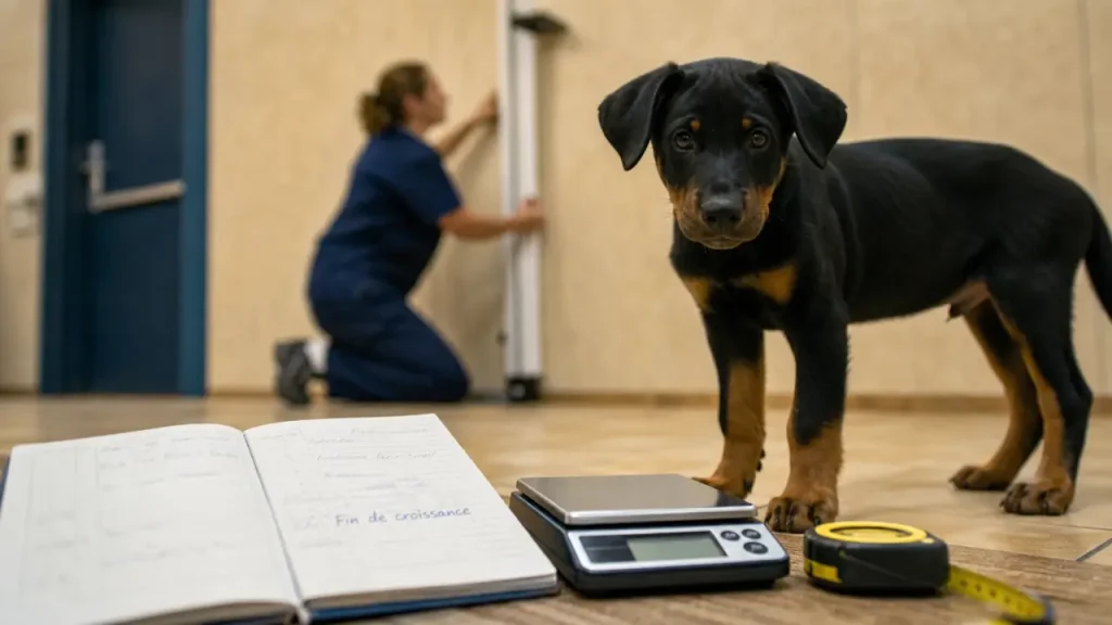Taille adulte du chien : repères fiables par âge, garrot et poids