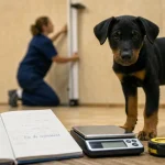 Taille adulte chien : mesure au garrot et au poids d’un chiot