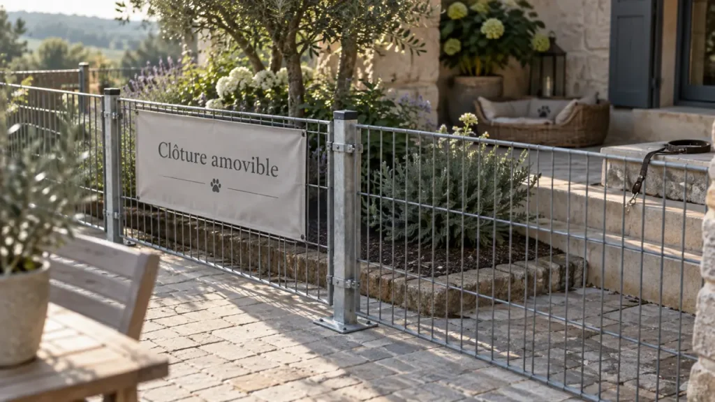 Clôture amovible pour chien : sécuriser votre jardin sans sacrifier l&rsquo;esthétique