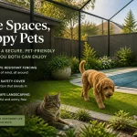 Clôtures et ombre : sécuriser un jardin pour chiens