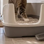 Litière pour grand chat XXL 60 cm, bac ouvert et stable