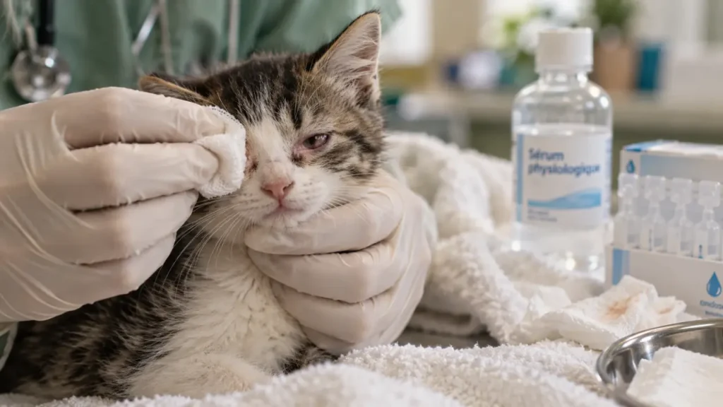 Conjonctivite du chaton : l’œil fermé est un signal d’alerte, pas un simple œil collé